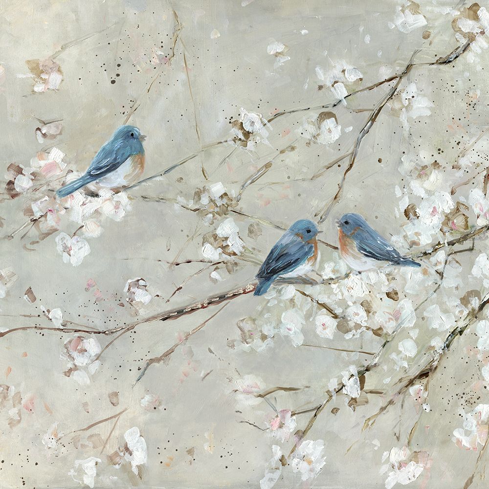 Blue Bird Melody art print by Sally Swatland for $57.95 CAD