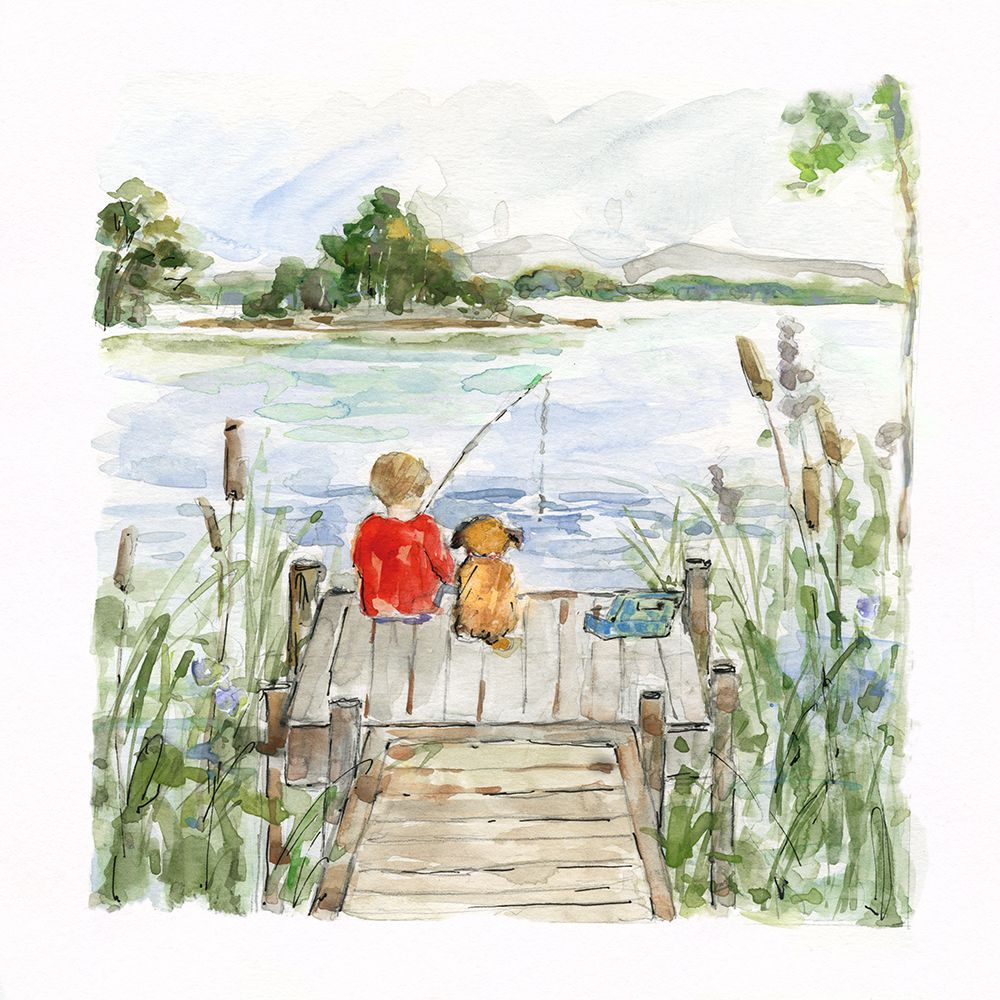 Lake Friends art print by Sally Swatland for $57.95 CAD