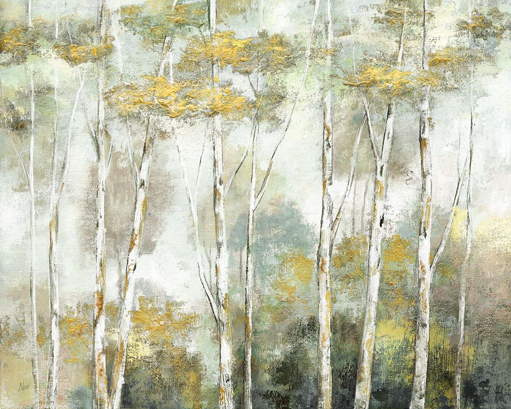 Twinkling Trees art print by Nan for $57.95 CAD