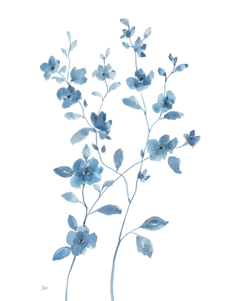 Blue Blossom I art print by Nan for $57.95 CAD