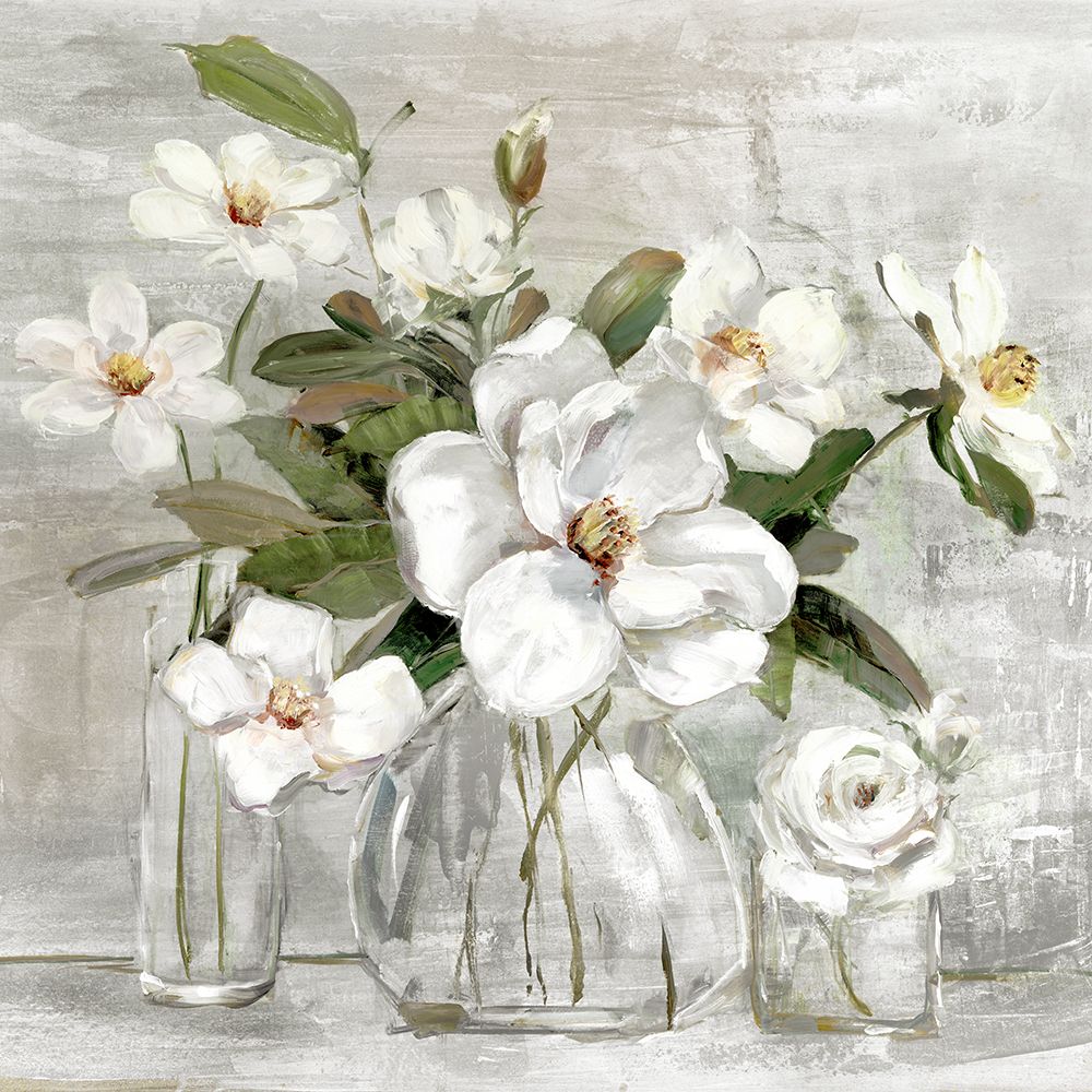 Romantic Magnolias art print by Sally Swatland for $57.95 CAD