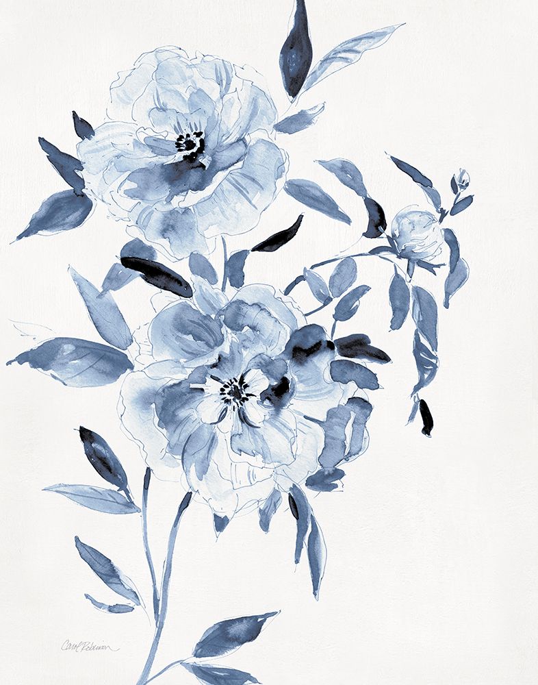Inky Chickory Botanical I art print by Carol Robinson for $57.95 CAD