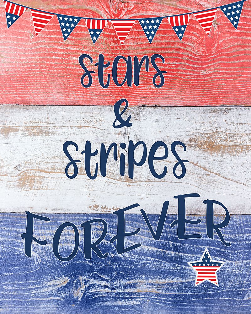 Stars and Stripes Forever art print by CAD Designs for $57.95 CAD