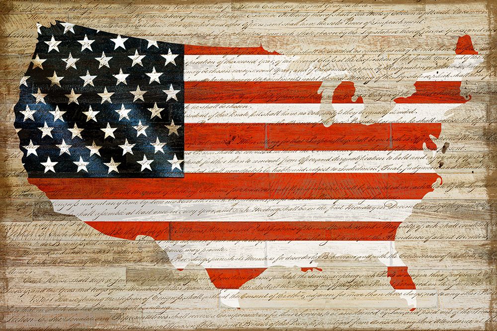 American Flag art print by Daniela Santiago for $57.95 CAD