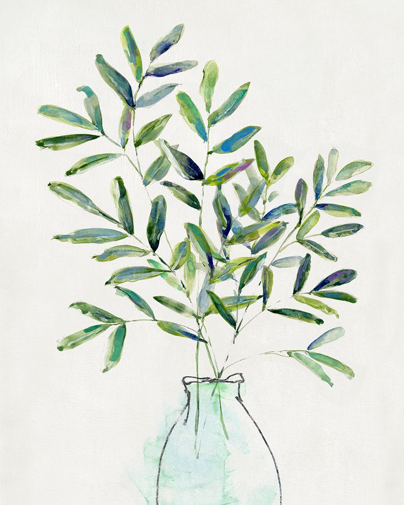 Spring Greenery Arrangement I art print by Sally Swatland for $57.95 CAD