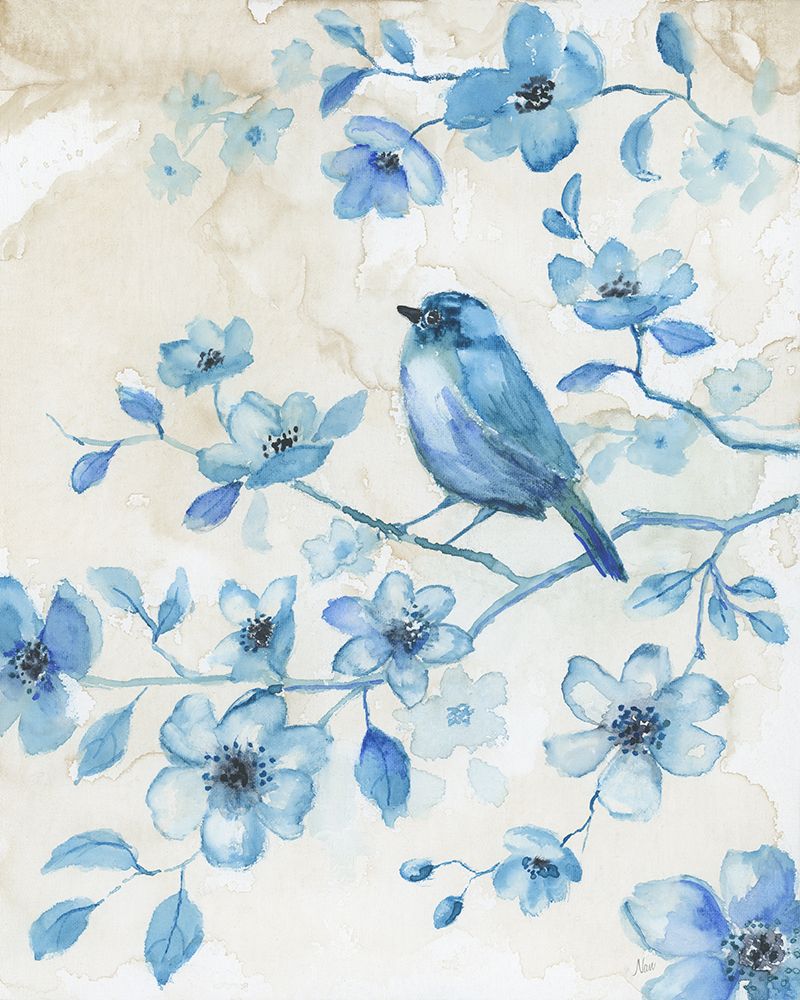 Bluebird Happiness I art print by Nan for $57.95 CAD