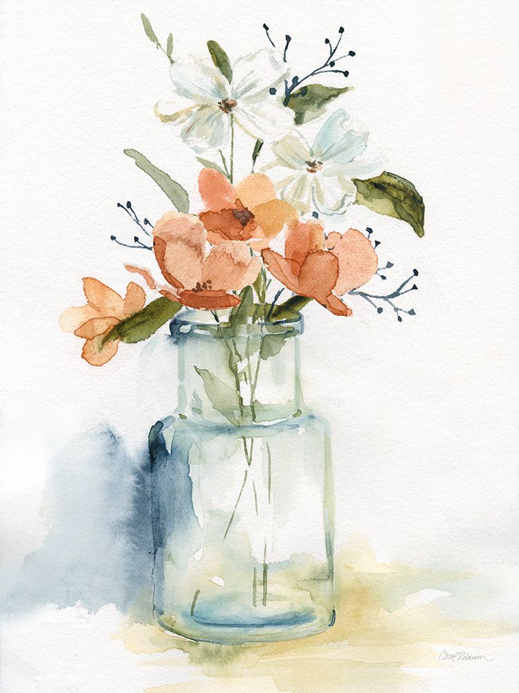 Simple Blossoms I art print by Carol Robinson for $57.95 CAD