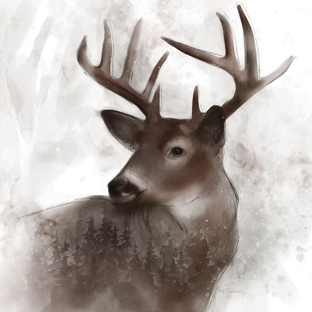 Forest Deer art print by Carol Robinson for $57.95 CAD