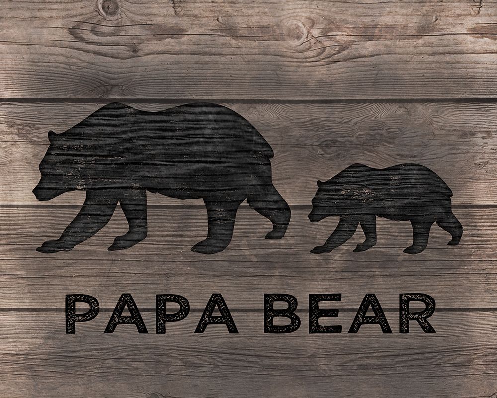 Papa Bear art print by CAD Designs for $57.95 CAD