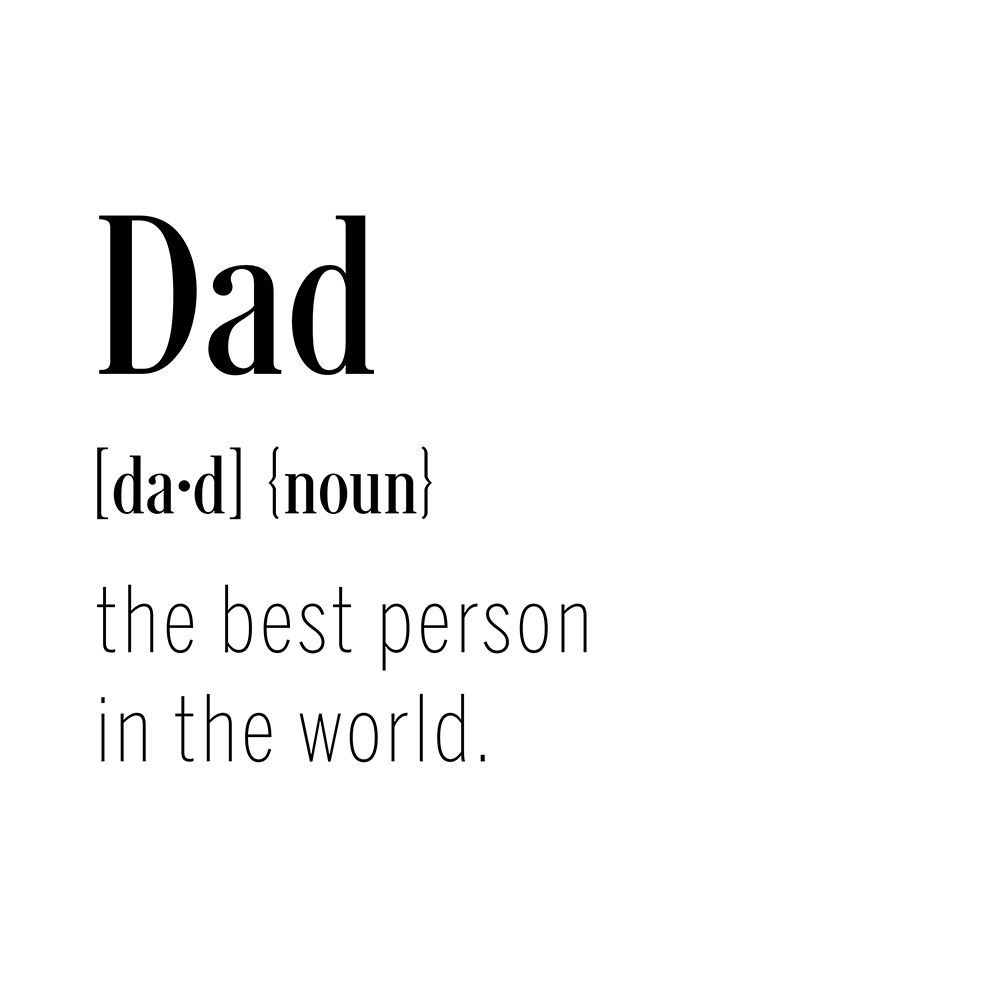 Dad Definition art print by CAD Designs for $57.95 CAD