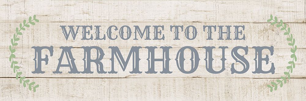 Welcome to the Farmhouse art print by CAD Designs for $57.95 CAD