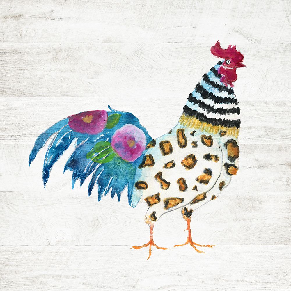 Funky Rooster art print by Tava Studios for $57.95 CAD