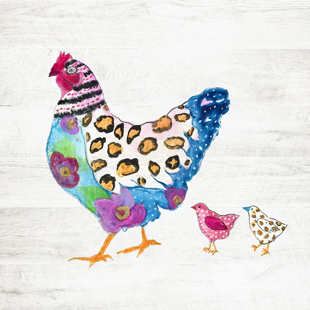 Funky Chicken art print by Tava Studios for $57.95 CAD