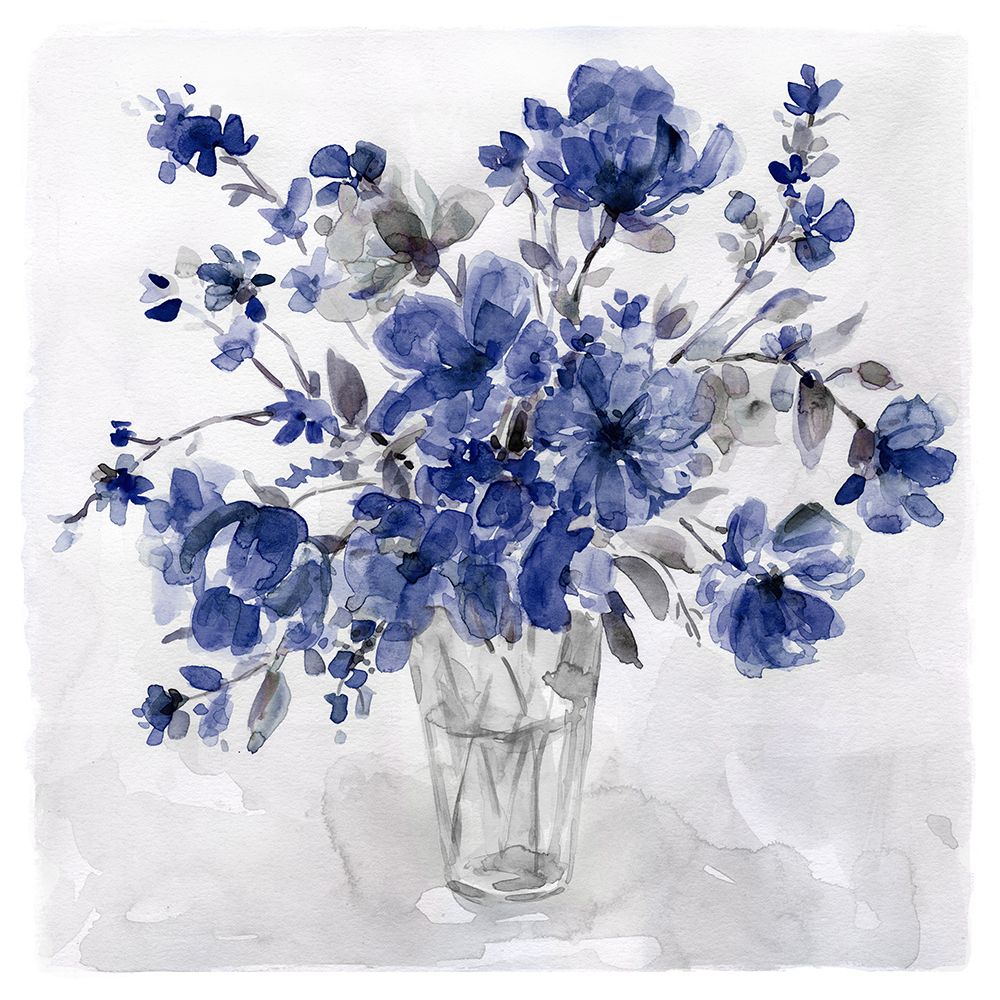 Indigo Bouquet art print by Carol Robinson for $57.95 CAD