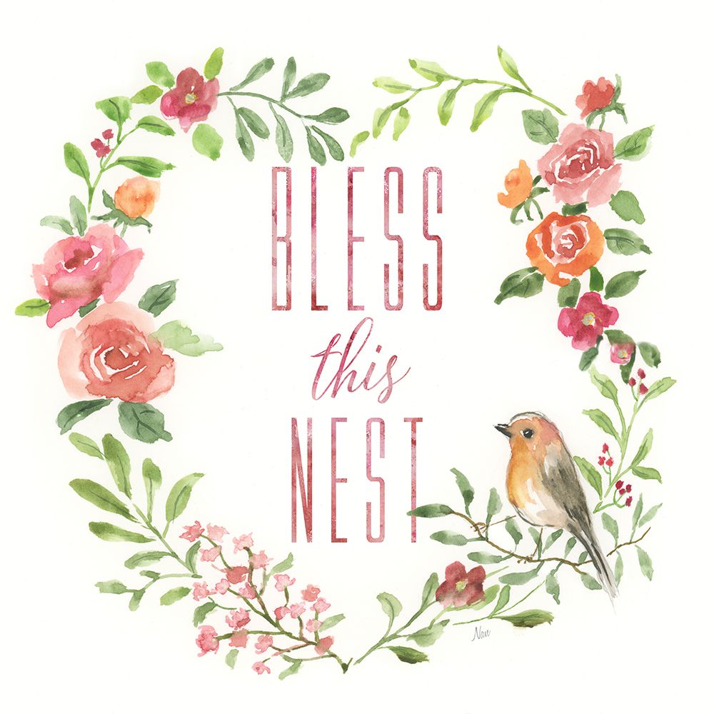 Bless This Nest art print by Nan for $57.95 CAD