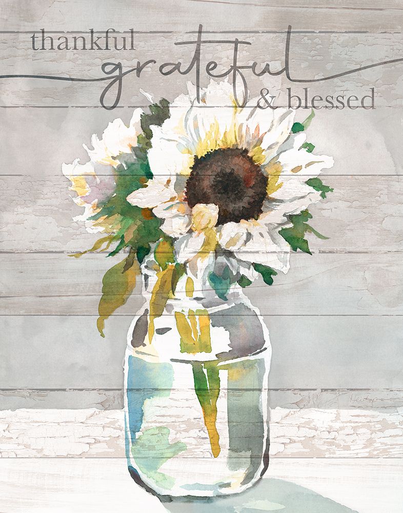 Thankful-Grateful-Blessed art print by Theresa Troise Heidel for $57.95 CAD