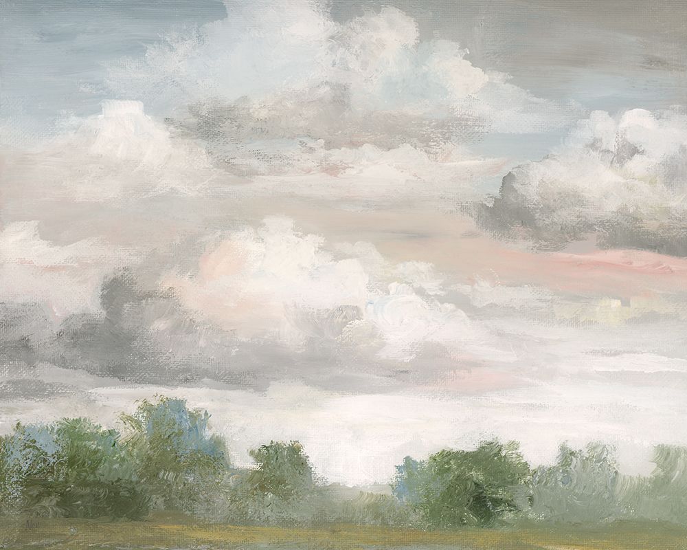 Pastel Morning Sky art print by Nan for $57.95 CAD