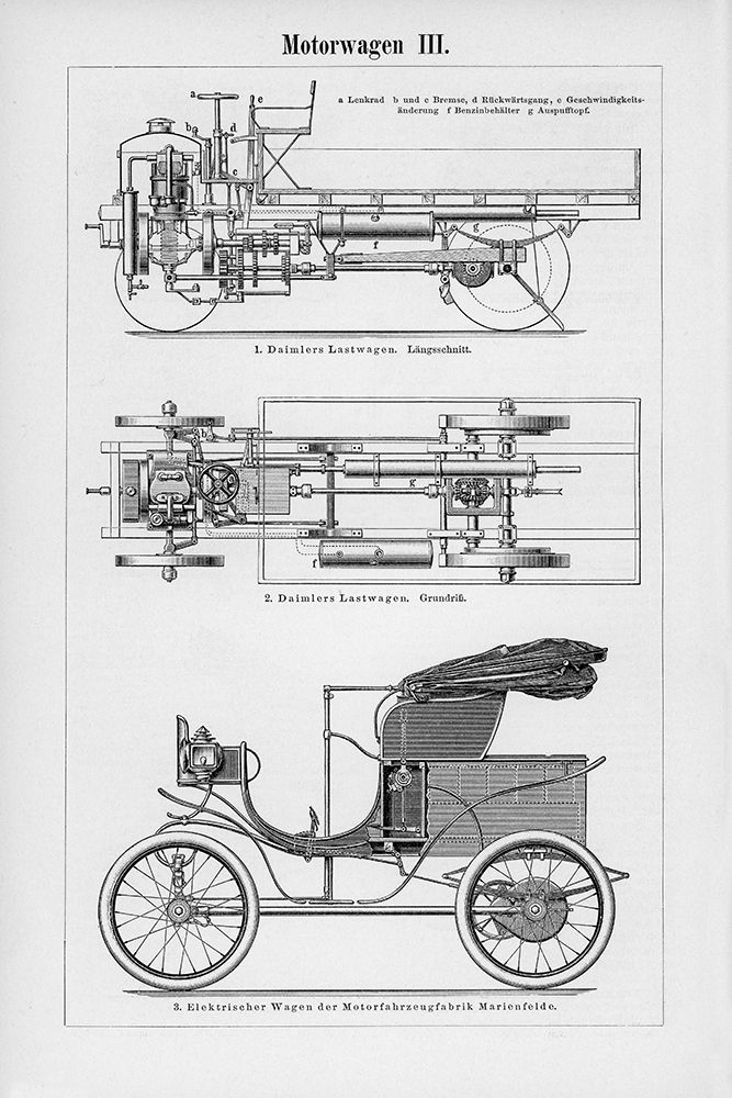 Industrial Motorcar art print by CAD Designs for $57.95 CAD