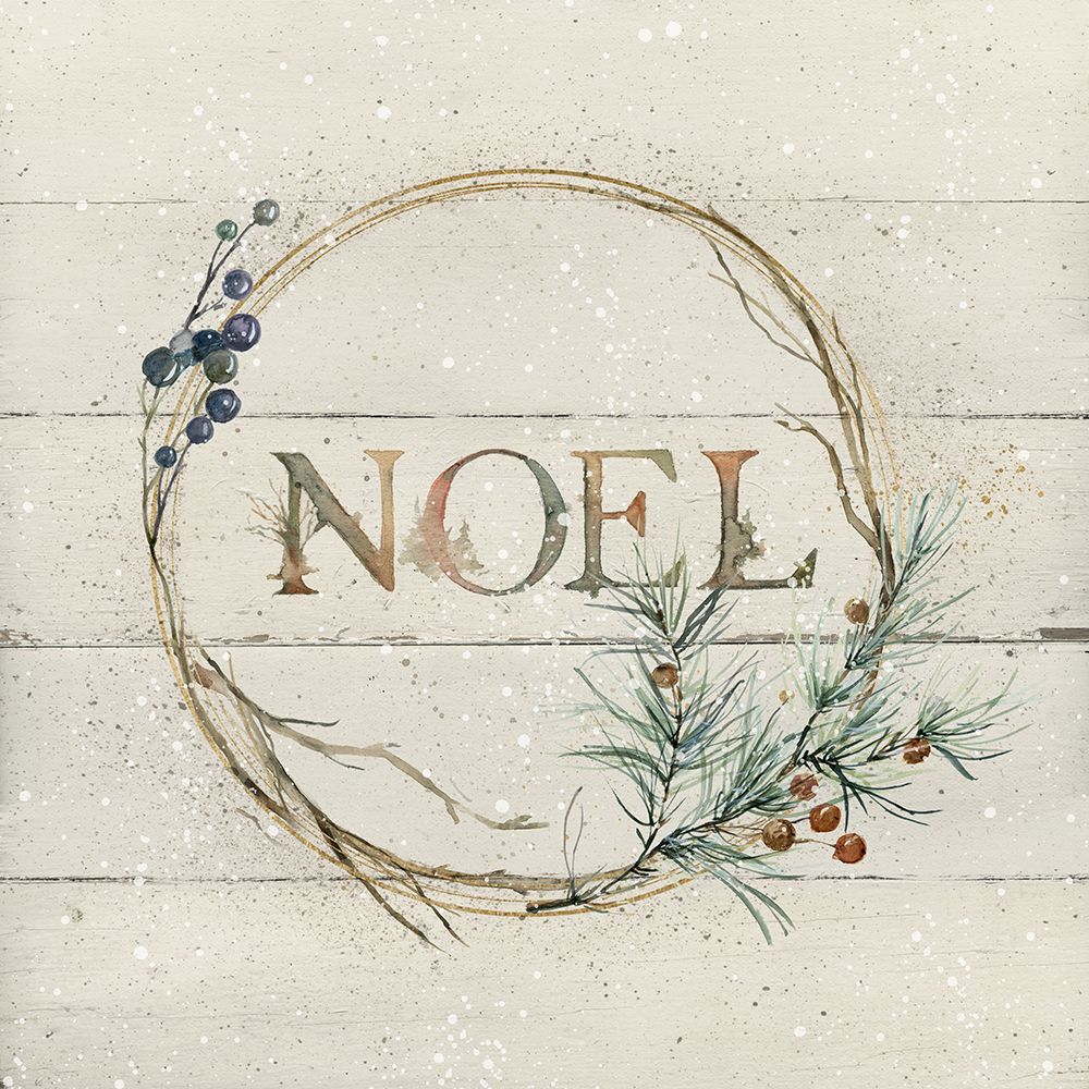 Wreath of Noel art print by Carol Robinson for $57.95 CAD