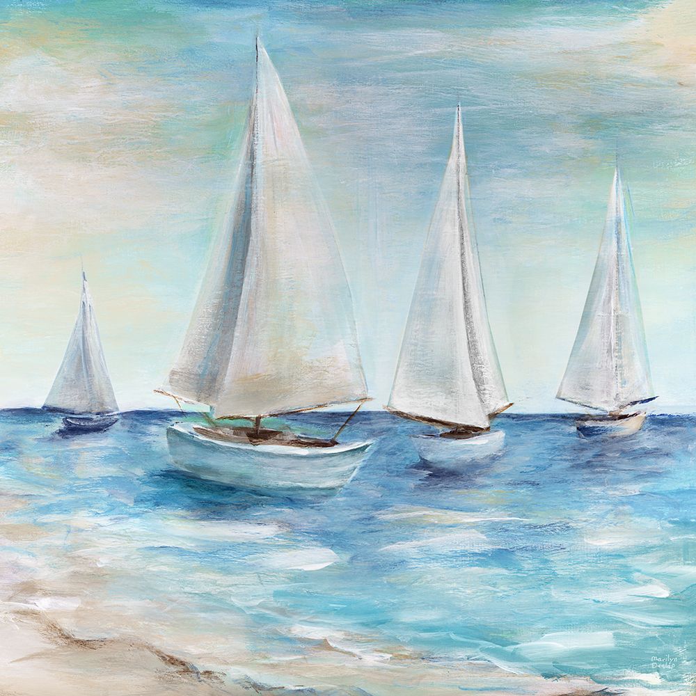 Shore Sailing art print by Marilyn Dunlap for $57.95 CAD