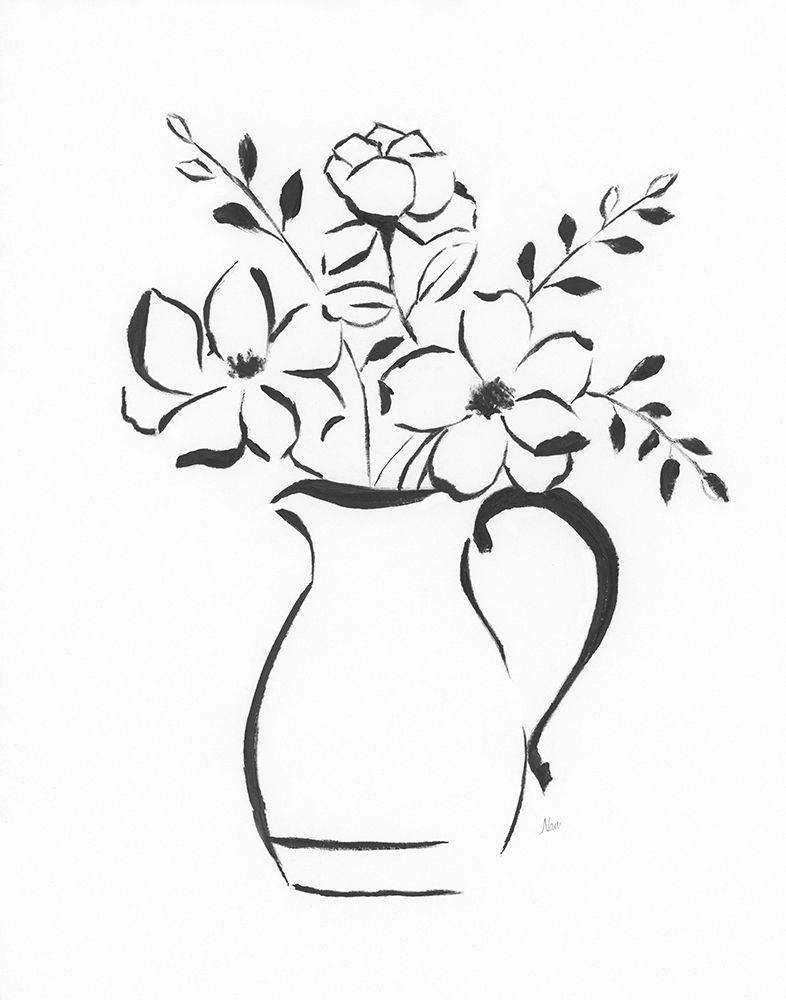 Sketchy Bouquet II art print by Nan for $57.95 CAD