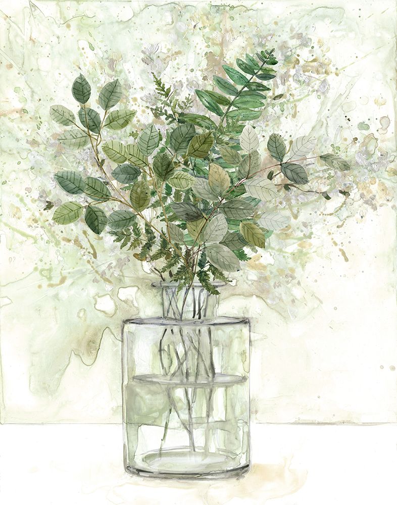 Delicate Greenery I art print by Carol Robinson for $57.95 CAD