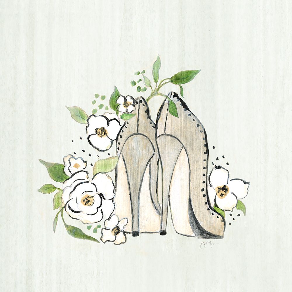 Fashion Floral Heels I art print by Tava Studios for $57.95 CAD