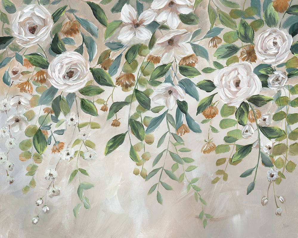 Cascading Blooms art print by Nan for $57.95 CAD