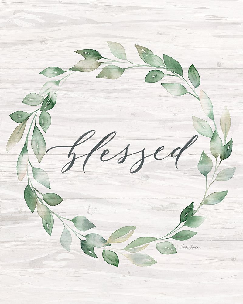 Blessed Wreath art print by Kristen Brockmon for $57.95 CAD