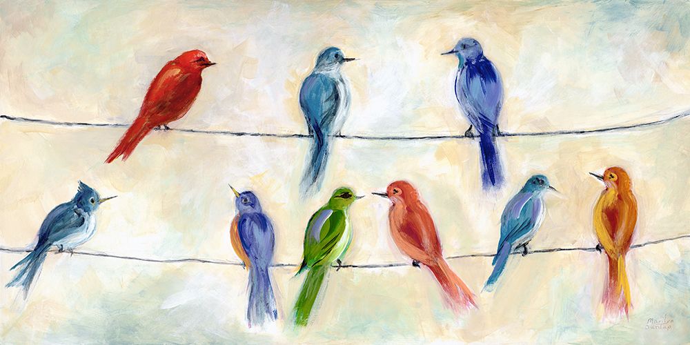 Chatter art print by Marilyn Dunlap for $57.95 CAD