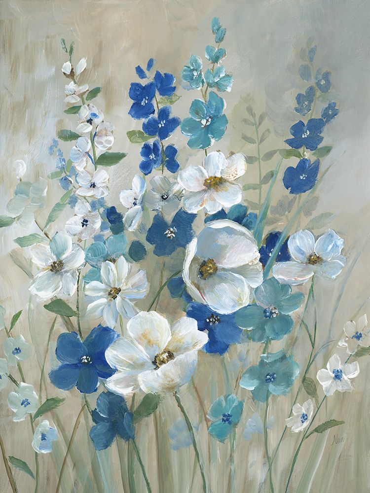 Blue Garden I art print by Carol Robinson for $57.95 CAD