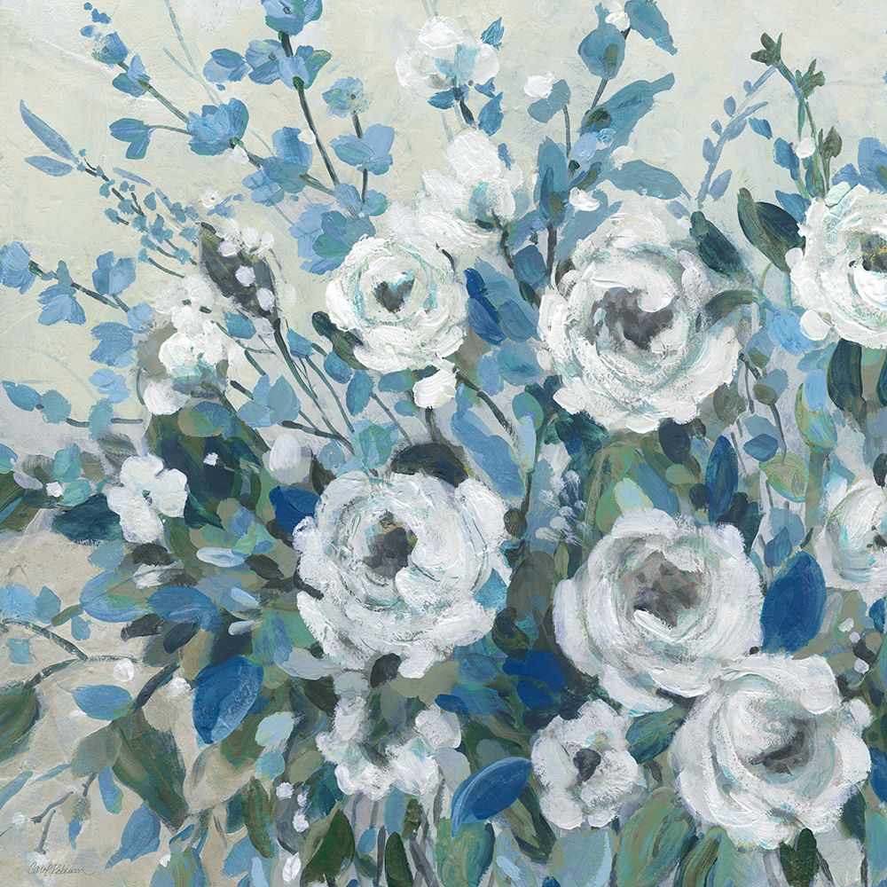 Sapphire Blossoms art print by Carol Robinson for $57.95 CAD