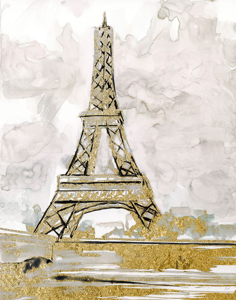 Eiffel Tower Glitz art print by Nan for $57.95 CAD