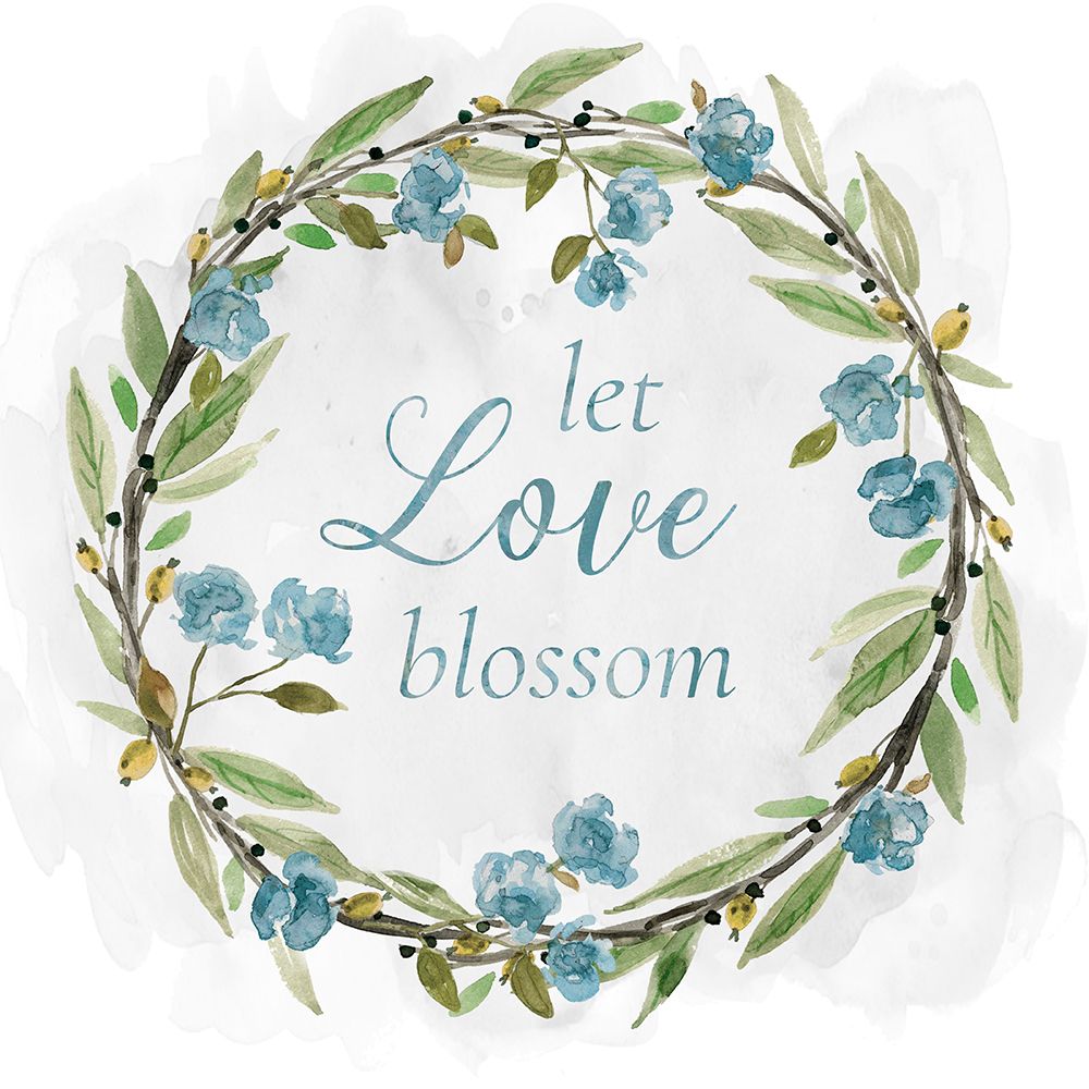 Love Blossom Wreath art print by Carol Robinson for $57.95 CAD