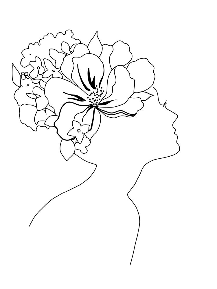 Fashion Floral Sketch I art print by Tava Studios for $57.95 CAD