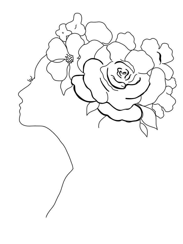 Fashion Floral Sketch II art print by Tava Studios for $57.95 CAD