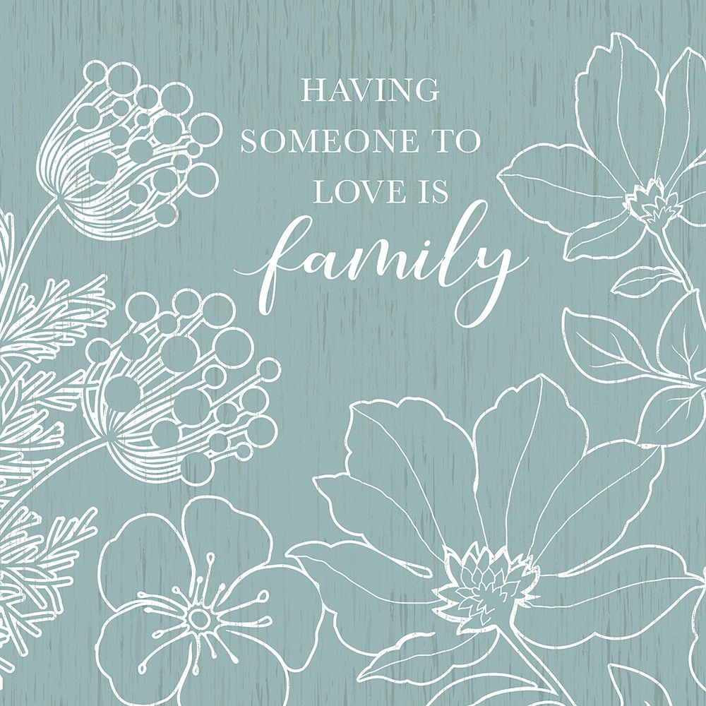 Family Floral Sketch art print by Conrad Knutsen for $57.95 CAD