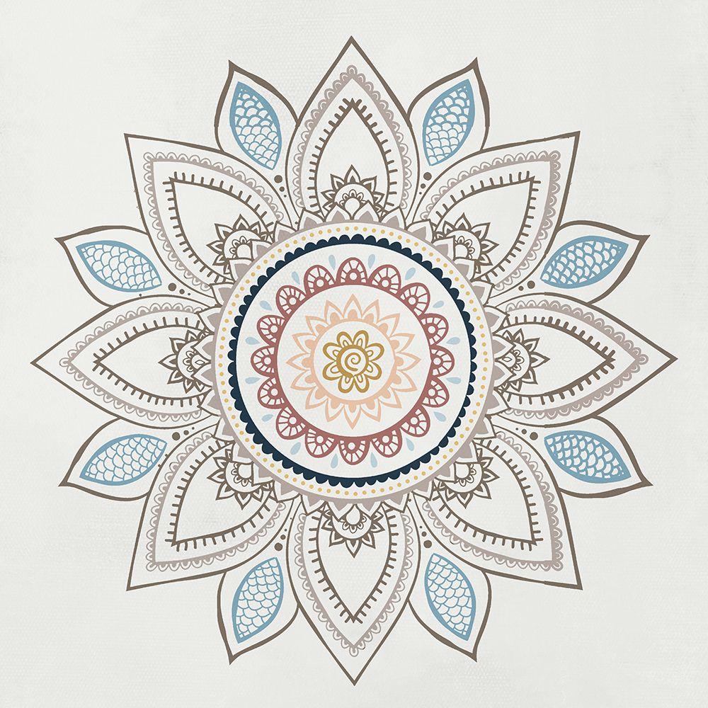 Soft Mandala Burst I art print by Conrad Knutsen for $57.95 CAD