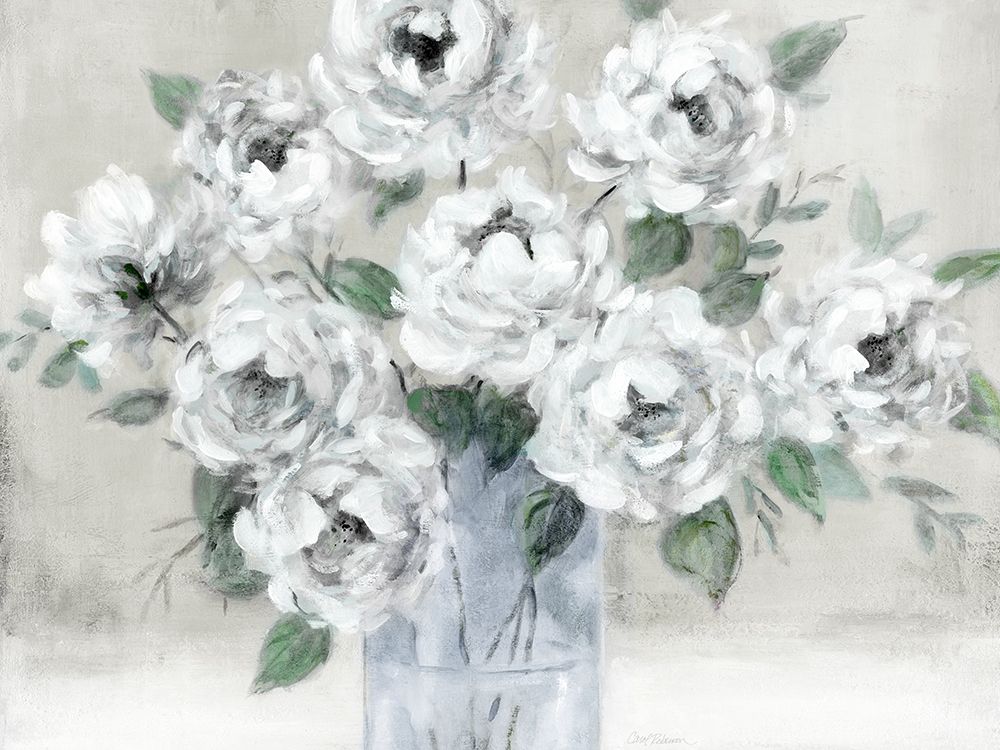 Tender White Roses art print by Carol Robinson for $57.95 CAD