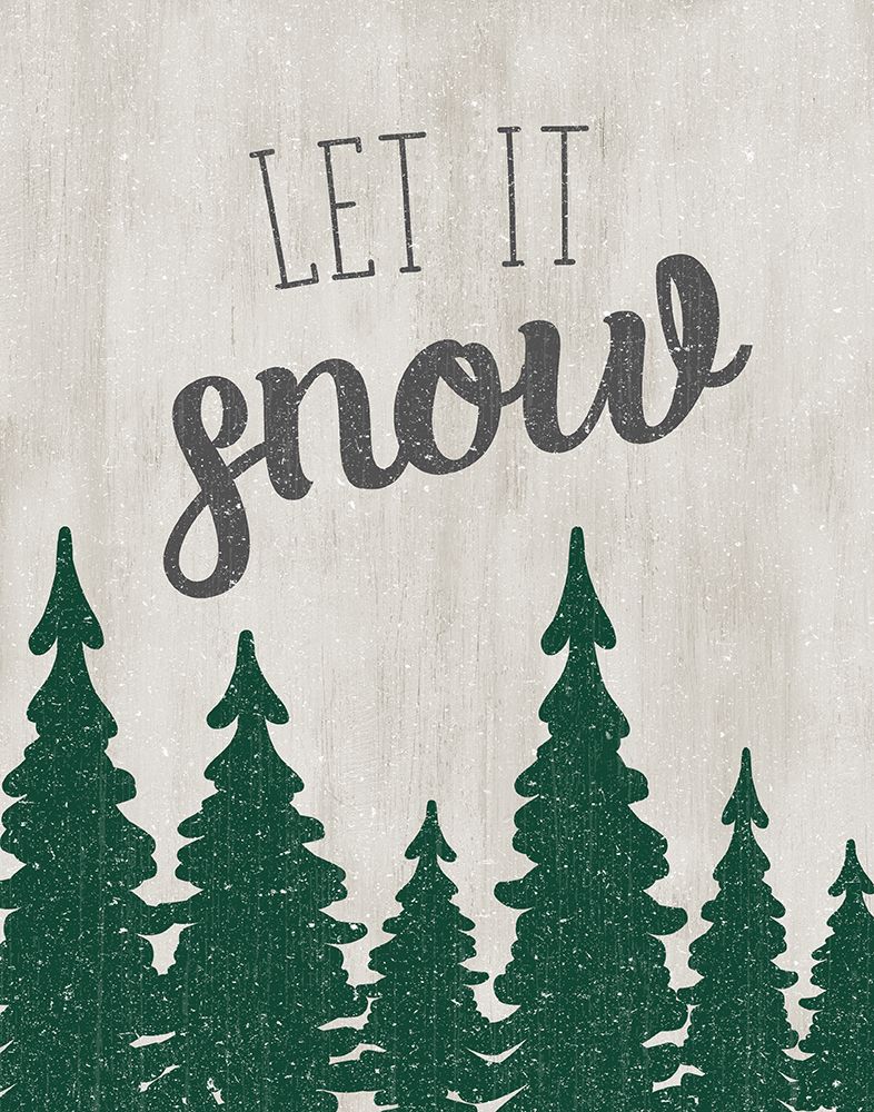 Let It Snow Forest art print by CAD Designs for $57.95 CAD