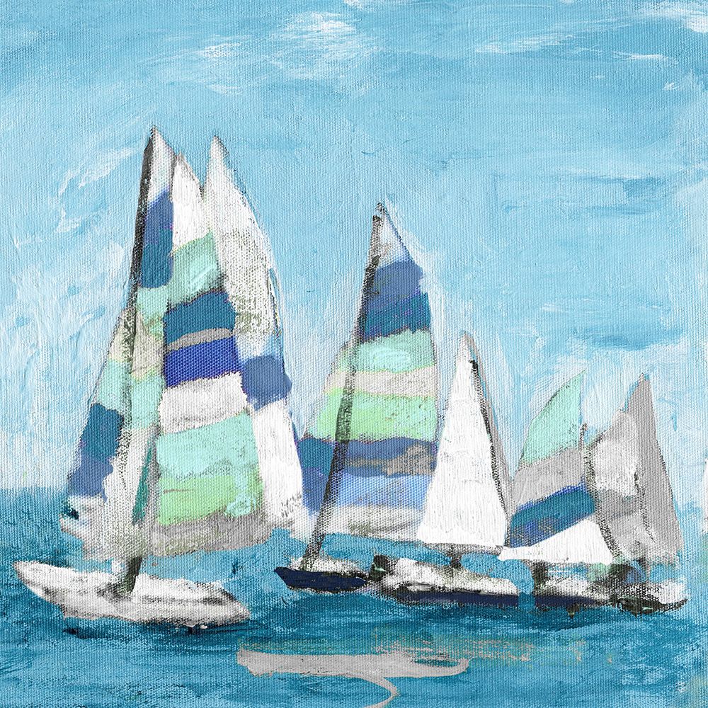 Seaglass Sails III art print by Katrina Craven for $57.95 CAD