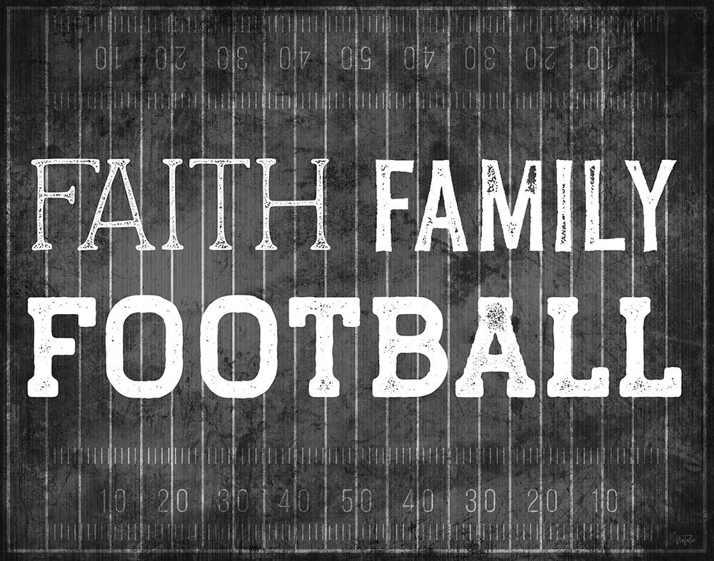 Faith Family Football art print by Natalie Carpentieri for $57.95 CAD