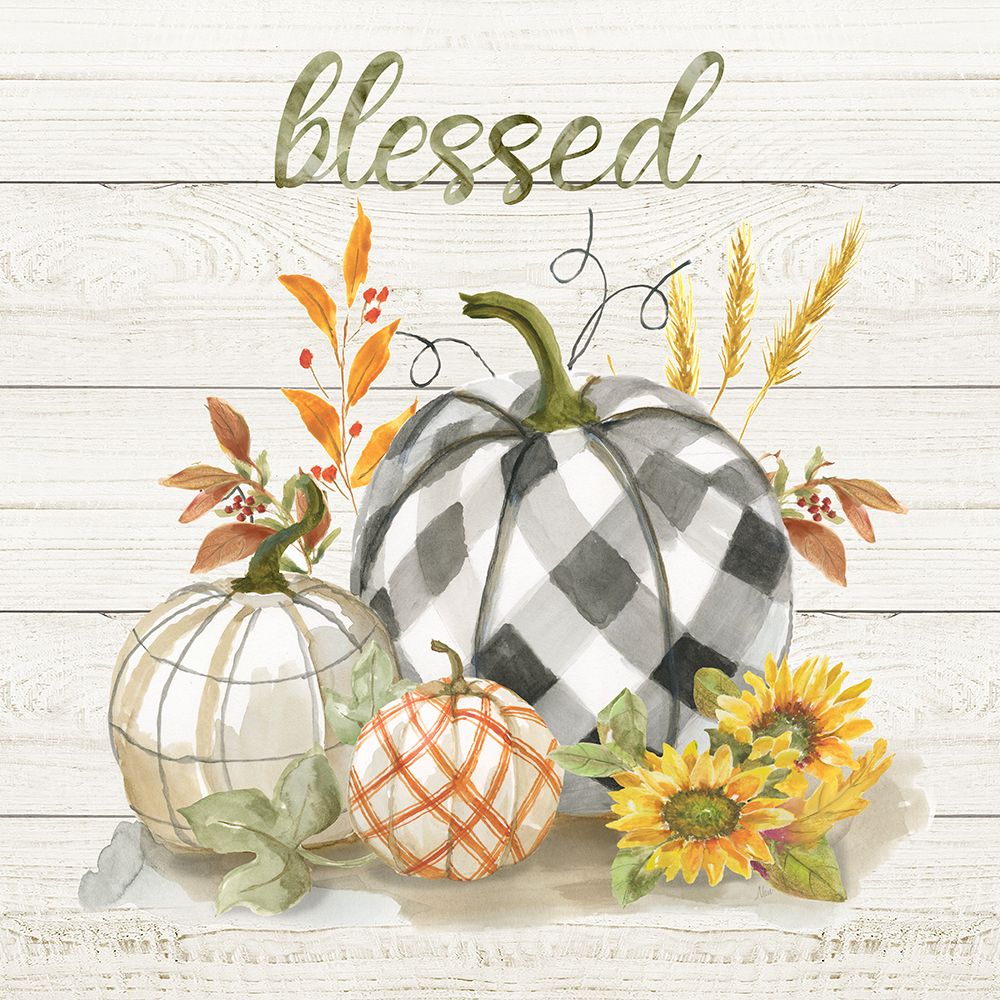 Blessed Pumpkins art print by Nan for $57.95 CAD
