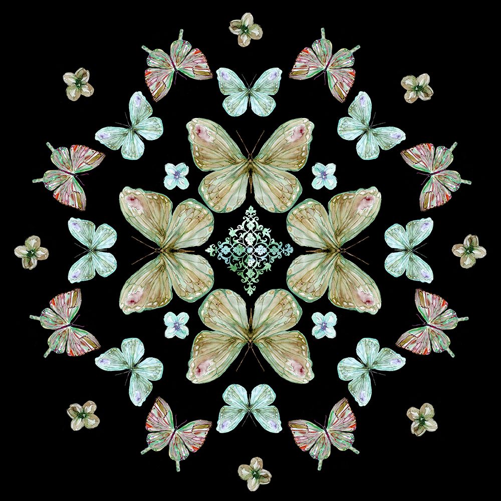 Butterfly Kaleidoscope art print by Carol Robinson for $57.95 CAD