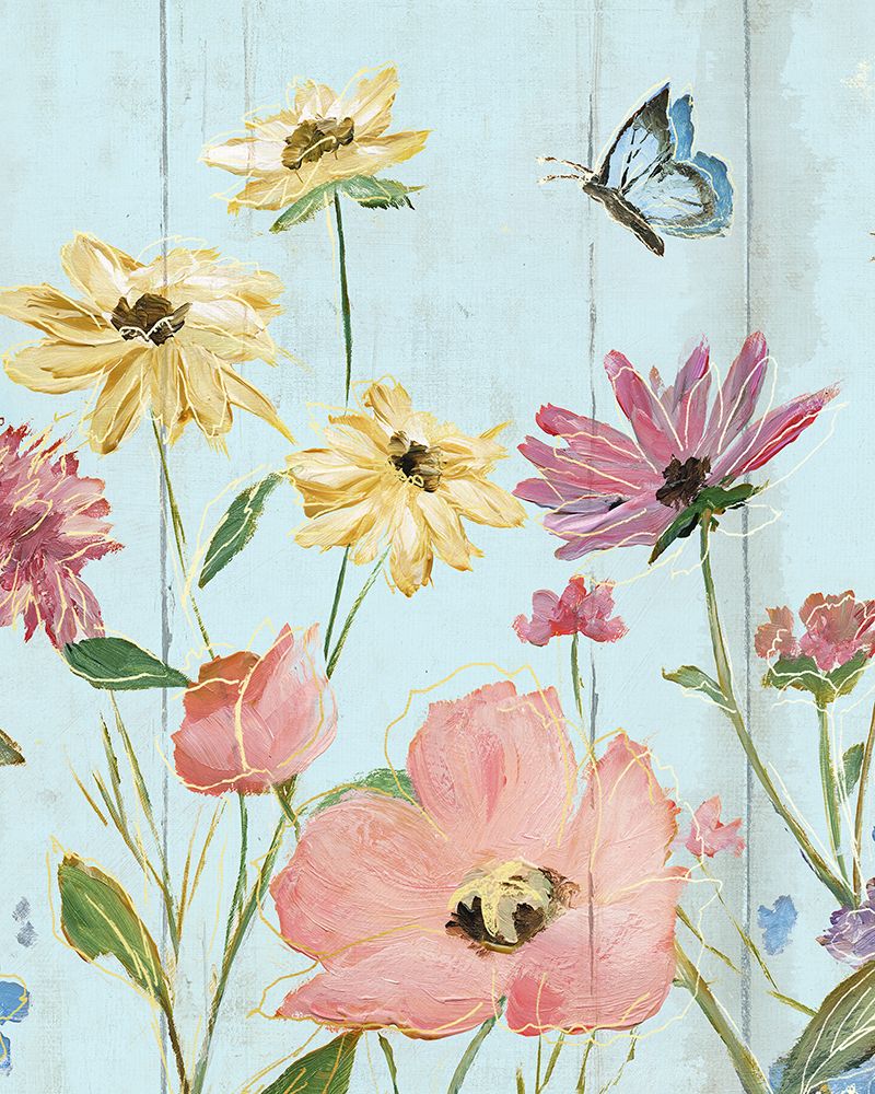 Wildflower Flutter II art print by Nan for $57.95 CAD
