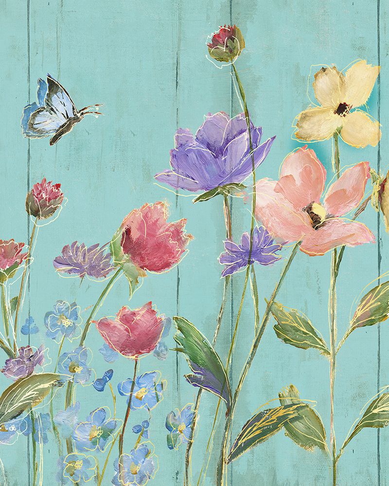 Wildflower Flutter III art print by Nan for $57.95 CAD