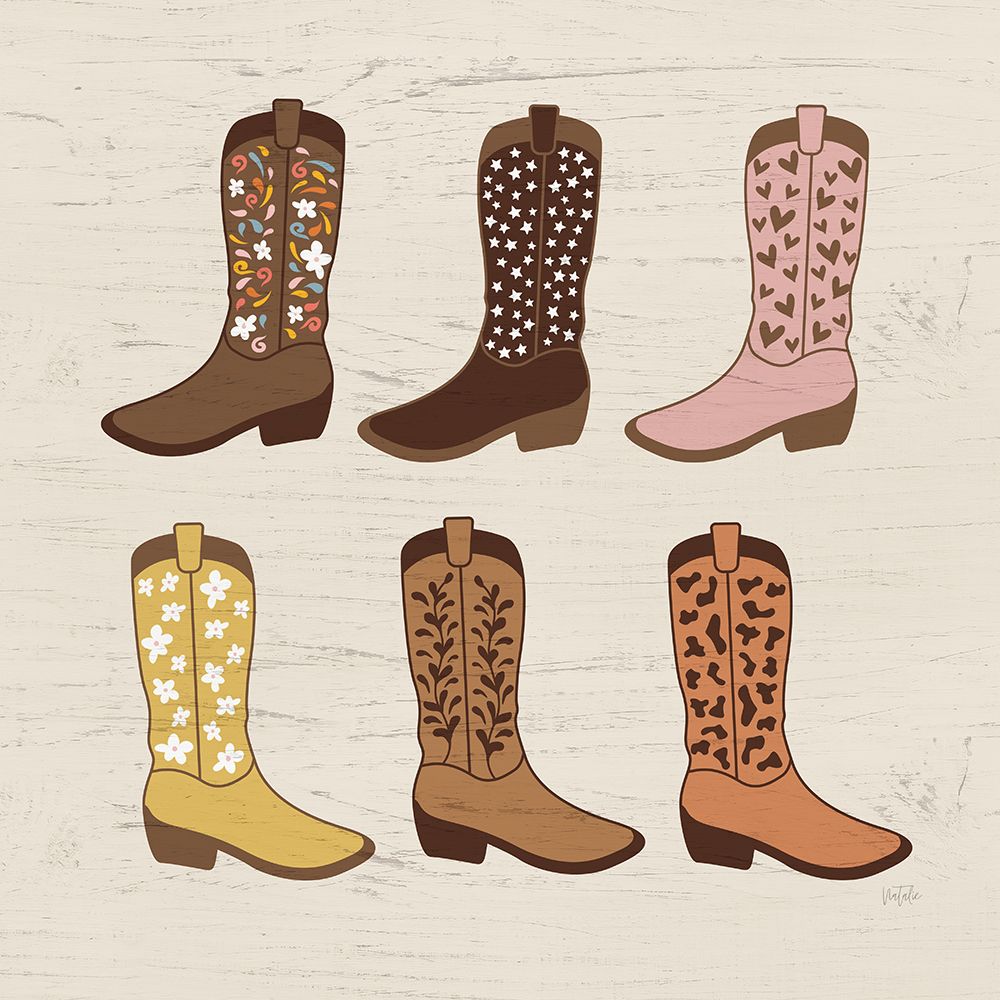 Cowgirl Boots art print by Natalie Carpentieri for $57.95 CAD