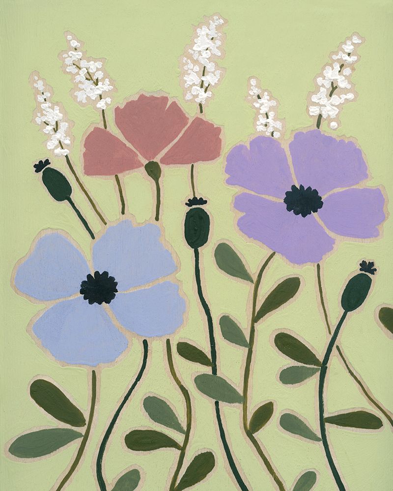 Woodblock Floral III art print by Carol Robinson for $57.95 CAD