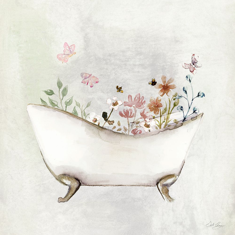 Botanical Bath I art print by Stella Chang for $57.95 CAD