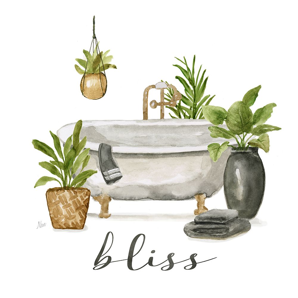 Bathtub Bliss art print by Nan for $57.95 CAD